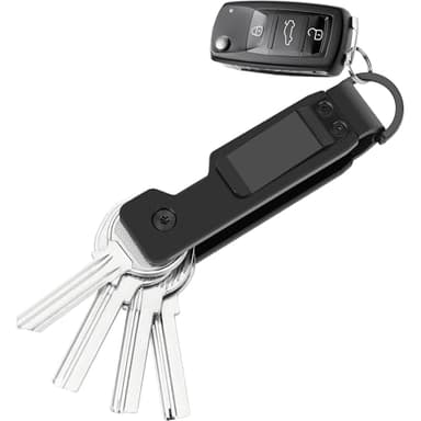 Esdallina Key Holder for Keychain Metal Aluminum Compact Smart Key Organizer Secures 1-5 Keys