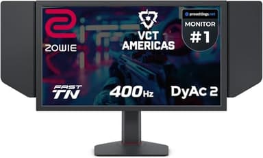 BenQ Zowie XL2566X+ | 24.1 | Fast TN 400Hz Gaming Monitor for Esports | Motion Clarity DyAc2 | 1080p | XL Setting to Share | Shielding Hood | New Industrial Grade Ball Bearing Height Adjustment