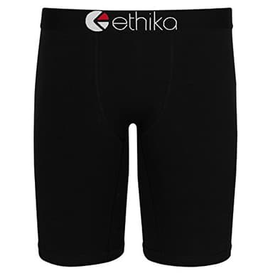 Ethika Mens Staple Boxer Brief | *Solids* Blackout (BKK, Medium)