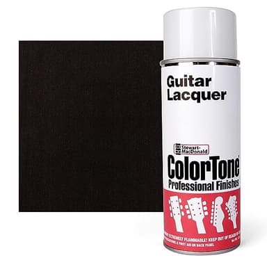 ColorTone Aerosol Guitar Lacquer, Sunburst Black – Nitrocellulose Spray for Black Sunburst Finishes – Fast-Drying & Durable – Professional Guitar Paint – 13 oz Can (3889)