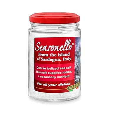 Seasonello Coarse Sea Salt Enriched with Iodine, 10.58 Ounce