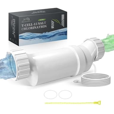 Salt Cell T-15 Replacement Hayward Cell T15 Pool Chlorinator System Compatible with AquaRite, AquaTrol, Pro Logic Up to 40K Gallons Turbo Chlorine Generation