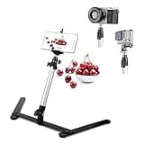 Photo Copy Pico Projector Stand Overhead Phone Mount Adjustable Tabletop Teaching Online Stand for Live Streaming Baking Crafting Demo Online Video and Draw Recording