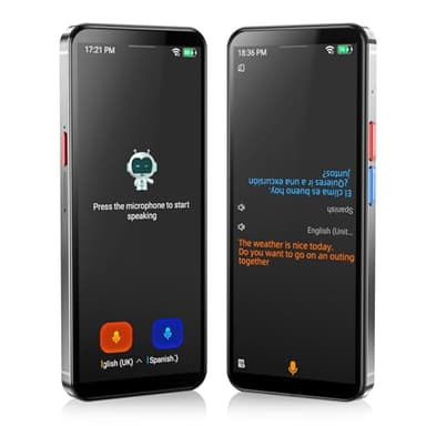 Language Translator Device, 5.5" High-end Upgraded Ai Translator No WiFi Needed, Support 150 Languages, Two Way Real-Time Voice Offline Recording Premium Translator Device for Business Travel