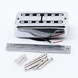 FLEOR Alnico 2 Mini Humbucker Pickup Fit for Filtertron Style Bridge Pickup-Chrome