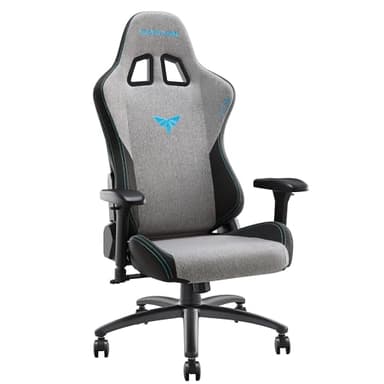 VENTUVIBE Gaming Chair 4D Adjustable Armrests - 155° Reclining & 320lb Capacity, High Back Ergonomic Computer Chair with Lumbar Support, Fabric Office Chair for Adults (Gray)