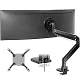VIVO Heavy Duty Ultrawide Monitor Arm for 57 inch Screens up to 59.4 lbs, Desk Mount TV and Monitor Stand Designed for Samsung Odyssey Ark, Neo G9, ViewFinity S9, and More, Black, STAND-GT55