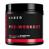 Kaged Original Pre-Workout Powder, Fruit Punch, Pre Formulated with Creatine, Beta Alanine, Pure Caffeine, 20 Servings