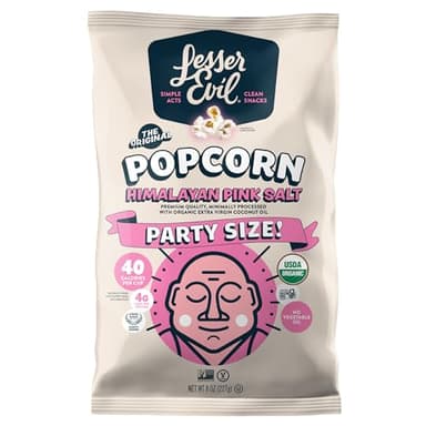 Lesser Evil Popcorn Hmlyn Pink Organic, 8 oz