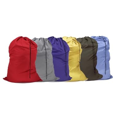 YETHAN Extra Large Laundry Bag 6 Pack, Varied Colors, Travel Laundry Bags with Drawstring Closure, 30"x40", for college, dorm and apartment dwellers (6PCS)