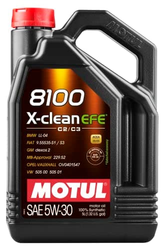 Motul 8100 X-clean EFE 5W-30 Full Synthetic Motor Oil | Fuel Economy Formula, Helps Protect Emissions Systems, Clean Engine Performance | Long Drain Capable, Improved Engine Responsiveness | 5L