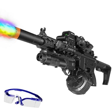 AROBEF Gel Splat Blaster - 32 Inch Big Size - LED Light - Rich Accessories - Automatic and Manual Mode - 7.4V Modular Rechargeable Battery - for Ages 15+