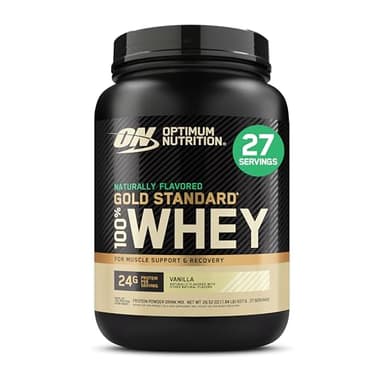 Optimum Nutrition Gold Standard 100% Whey Naturally Flavored Protein Powder, Vanilla, 1.9 Pound (Packaging May Vary)