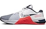 Nike Metcon 8 Mens Trainers DO9328 Sneakers Shoes (UK 7 US 8 EU 41, White Obsidian Bright Crimson 101)