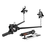 CURT 17422 Short Trunnion Bar Weight Distribution Hitch with Sway Control, Up to 15K, 2-In Shank, 2-5/16-Inch Ball , Black