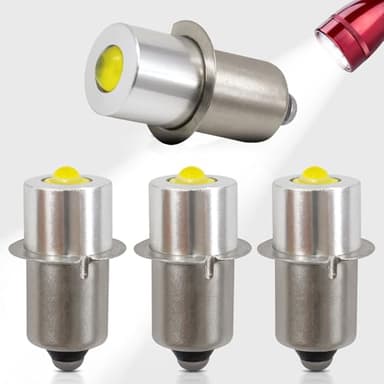 Swess LED Conversion Kit for Maglite LED Bulb 3-16 Cell C/D, 3W DC 4-24V Flashlight Bulbs for Maglite Replacement Bulb (4 Pack)