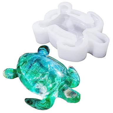 LET'S RESIN Turtle Shape Resin Molds, 3D Animal Silicone Molds for Epoxy Resin, Large Sea Turtle Marine Art Silicone Resin Molds for Craft, Ocean Theme Night Lights, Home Decor