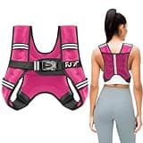 FUFF Weighted Vest 10lb Weights with Reflective Stripe, Weighted Vest for Men Women Strength Training Running Walking Jogging