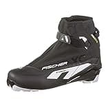 Fischer Men's XC Comfort PRO Adult Warm Lightweight Durable Stable Non Slip Fitness Outdoor Nordic Cross Country Ski Boots, Black/White, Size 46