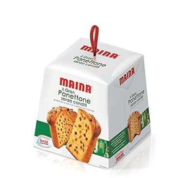 Maina: "Panettone Senza Canditi" Christmas cake, Without Candied 35.27 Oz (1000g) Package [ Italian Import ]