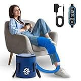 GALINAND Cold Therapy Machine, Ice Machine for Knee Care After-Surgery, Knee Replacement Recovery Equipment Aids Pack, Cryotherapy System w/Compression Wrap Pad for Ankle, Foot, ACL Relief