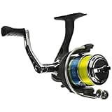 Lew's Crappie Thunder Spinning Fishing Reel, 2 Bearing System, Size 50 Reel, 5.0:1 Gear Ratio, Right or Left-Hand Retrieve, Crappie Thunder Green