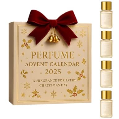 Perfume Advent Calendar, 8ml Designer Fragrances Gifts Set with 4 Scents, Premium Travel-Size Countdown Calendar for Women and Men, Perfume Lover's Advent Calendars, Thanksgiving Christmas Gifts