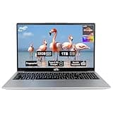 15.6" IPS FHD-Laptop, 32GB RAM 1TB SSD AMD Ryzen 5(Beat i3 1215U 4 Cores Up to 3.7GHz) Student Laptops, Business Computer with Backlit Keyboard Fingerprint 2 Years Warranty Wi-Fi 5 BT5.2 Numpad