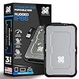 Titanium Micro 8TB External SSD, Titanium One Portable SSD - Up to 500MB/s, USB 3.2 Gen 2 USB-C USBA, Rugged IP66 Water Resistance, Drop Proof, External Solid State Drive Storage for PC Mac Smartphone