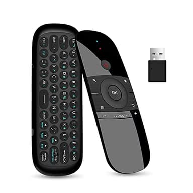 Yatao W1 Universal TV Remote Air Mouse, Wireless Keyboard Fly Mouse 2.4GHz Connection Air Remote Keyboard Mouse for Android TV Box/PC/Smart TV/Projector/HTPC/All-in-one PC/TV1