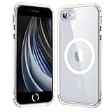 Temdan for iPhone SE Case 2022/2020/3rd/2rd Clear, [Compatible with Magsafe][Anti-Yellowing][Military-Grade Protection] Shockproof Slim Phone Case for iPhone SE, Clear