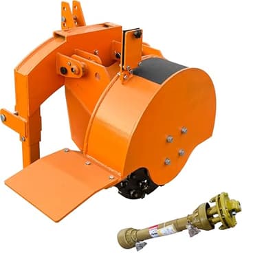 LandHonor 3-Point WG24 PTO Stump Grinder For 15-45HP Tractors with 34 Carbide Teeth, 6'' Cutting Depth, 24'' Flywheel Diameter, US STOCK