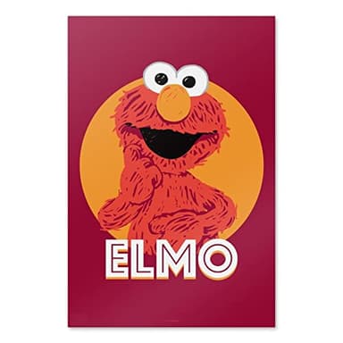 GRAPHICS & MORE Sesame Street Elmo Scribble Wall Art Picture Paper Poster Décor Home Decoration
