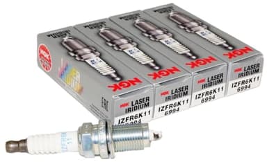 NGK Laser Iridium Spark Plugs Compatible with Acura TSX 2.4L L4 2004-2008; RSX 2.0L L4 2002-2006; CSX 2.0L L4 2006-2011 (4 Pack)