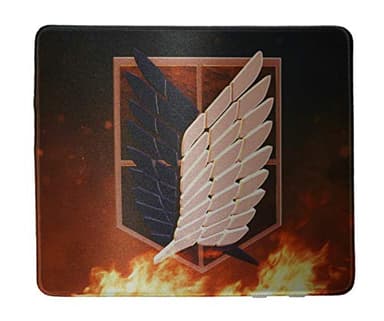 Attack On Titan Mouse Pad Anime 12x10 inches Custom Mousepad Gaming mat Wing of Freedom