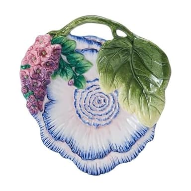Fitz and Floyd Jardin Floral Accent Salad Dessert Plate, 8.75 Inch