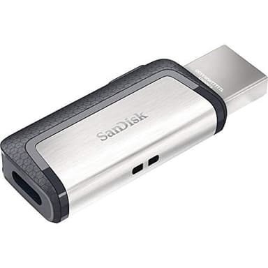 SanDisk 128GB Ultra Dual Drive USB Type-C - USB-C, USB 3.1 - SDDDC2-128G-G46, Gray