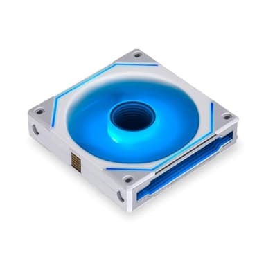 Lian Li UNI Fan SL-Infinity 120mm-Triple Pack-ARGB Fan-Infinity Mirror-Daisy-Chain Design-Customizable Lighting Effects-One Cable Connection-with Controller-White-(UF-SLIN120-3W)