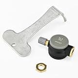 GUTA GS03 Flow Thru Sensors - 433.92 MHz Tire Pressure Monitoring System for RV Trailer, Caravans, Motorhomes and campervans, Single Pack (0-188 PSI)
