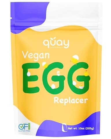 Quay Naturals Vegan Egg Replacer, 10 oz (Pack of 1) - Non GMO, Gluten free, Paleo Friendly, Vegan Egg Substitute