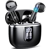 Wireless Earbuds, Bluetooth 5.4 Headphones in Ear buds, HiFi Stereo Wireless Earphones with 4 ENC Noise Cancelling Mics, 40H Wireless Headphones with IP7 Waterproof, LED Display USB C, Mini Ultralight