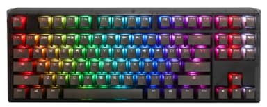Ducky One 3 TKL Aura 80% Mechanical Keyboard: Quack Mechanics Dampening, Hot-Swappable Cherry MX Brown Switches, High-Density PBT Tripleshot Keycaps, RGB, US, Black