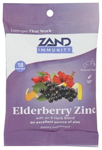 Elderberry Zinc Lozenges, 18 Count by ZAND
