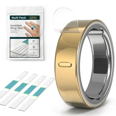 BlackPro Ultra-Thin Clear Protector Film for Oura Ring Gen 4/4 Ceramic/Oura Gen 3, Invisible Transparent Anti-Scratch Protective Skin Cover, 4 Pack Smart Ring Protector Accessories (Size 5/6/7/8)