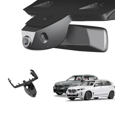 BMW Dash Cam for X5 Gen4, 3-Series Gen7, G07 X7, BMW Dash Camera, OEM-Style, No Visible Wires, HDR, WiFi & App, Parking Mode, Plug and Play, Loop Recording, Breeze Installation, 64GB Card, Black
