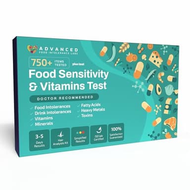 AFIL Upgraded 750+ Foods, Drinks, Vitamins, at-Home Wellness Test Kit, Trusted Hair Analysis for Adults & Kids, at-Home Health Non-Invasive, Gluten Wellness Insights