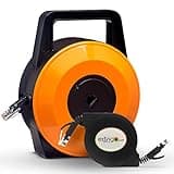 EXTNGO Retractable Network Cable Extender, 50 Feet CAT 6 Ethernet Cable Flat-Portable 1Gbps Data Speed-Swiftly Setup Temp Networks-Cascadable Male-Female RJ45 Connector-UTP Cable Reel