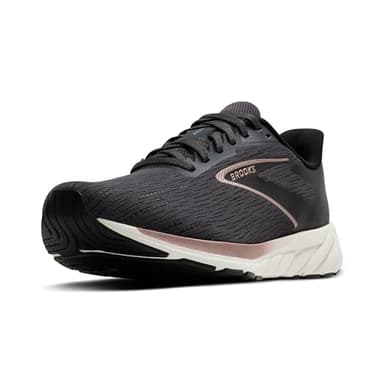 Brooks Women’s Anthem 7 Neutral Running Shoe - Black/Grey/Rose Gold - 8.5 Medium