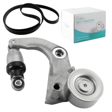 AULINK 31170-RWK-005 K070855 Serpentine Belt Drive Kit with Tensioner (1.8L L4) For Honda Civic 2007 2008 2009 2010 2011 Replaces 31170-RWK-015, 31170-RWK-025