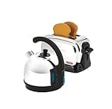 Casdon Breakfast Set | Realistic Toy Kettle And Toaster Set For Children Aged 3+ | Features Interactive Elements To Expand On Imagination,Silver